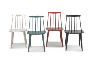 Three Danish painted side chairs, Møbler by F.D.B., mid 20th century