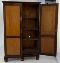 A Cape Riversdale stinkwood and yellowwood cupboard, 19th century