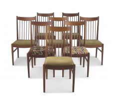 A set of eight Danish teak dining chairs, mid 20th century