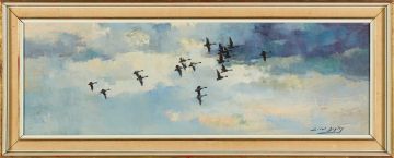 Errol Boyley; Geese in Flight