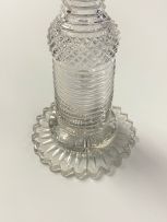 A Regency glass liquor decanter