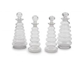 Four novelty glass decanters, 20th century