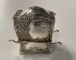 A late Victorian silver card case, Samuel Jacob, London, 1900