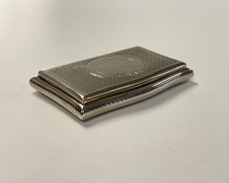 A silver and enamel card case, .800 standard