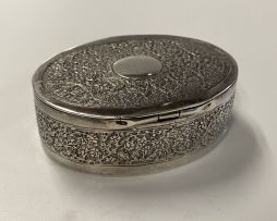 A Dutch silver double-sided stamp box, .833 standard, 1906 - 1953