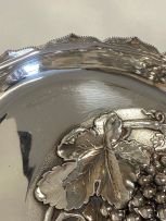 A Victorian silver dish, Walker & Hall, Sheffield, 1894