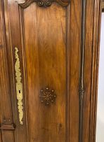 A French cherrywood and oak armoire, late 18th/early 19th century