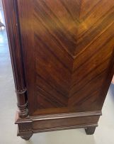 A French rosewood secrétaire à abattant, late 19th century