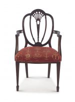 An Edwardian mahogany armchair, early 20th century