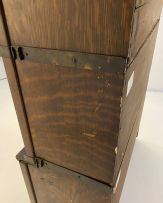 A Globe-Wernicke Co Limited metal-bound oak legal bookcase, 20th century