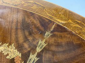 An Edwardian mahogany and satinwood inlaid card table