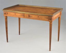A Louis XV style walnut writing desk