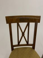 A set of twelve George III style mahogany dining chairs