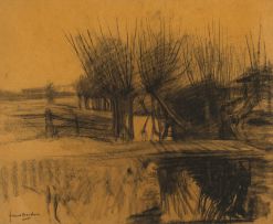 Frans Oerder; Pollarded Willows