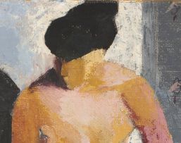 Cecily Sash; Nude Study of a Seated Woman