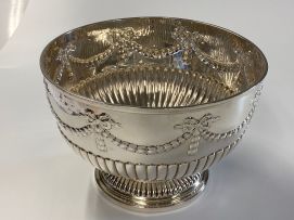 A Victorian silver rose bowl, Charles Stuart Harris, London, 1892