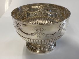 A Victorian silver rose bowl, Charles Stuart Harris, London, 1892