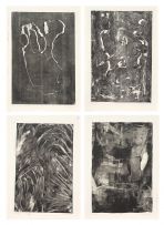 Dale Lawrence; Lockdown Monotypes: Day 69 (II), Day 76 (II), Day 84 (III) and Day 89 (II), four