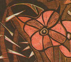Cecil Skotnes; Untitled (Flowers and Head)