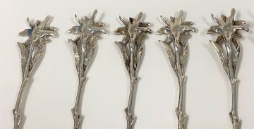 Six Norwegian silver coffee spoons, TH. Marthinsen, sterling