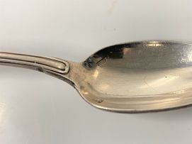 Eleven French silver 'Fiddle, Thread and Shell' pattern Ravinet d'enfert teaspoons, 1900-1940