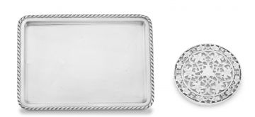 A Spanish silver tray, J Perez, Madrid, 20th century