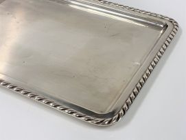 A Spanish silver tray, J Perez, Madrid, 20th century