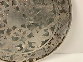 A Spanish silver tray, J Perez, Madrid, 20th century