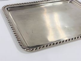 A Spanish silver tray, J Perez, Madrid, 20th century