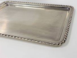 A Spanish silver tray, J Perez, Madrid, 20th century