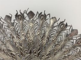 A pair of Spanish silver table ornaments, post 1934