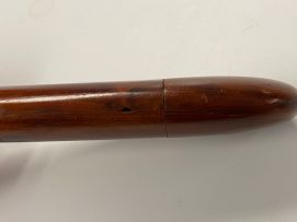 A Boer War prisoner of war fruitwood spectacle case, Bermuda