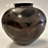 Ian Garrett; Vessel with Radiating Leaf Motifs