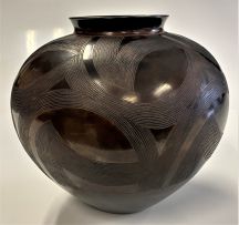 Ian Garrett; Vessel with Radiating Leaf Motifs