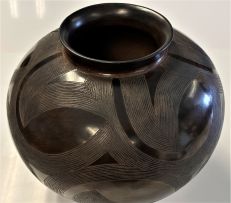 Ian Garrett; Vessel with Radiating Leaf Motifs