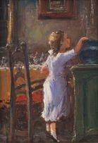 Christiaan Nice; Young Girl Reaching into a Jar