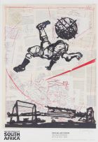 William Kentridge; Bicycle Kick, poster