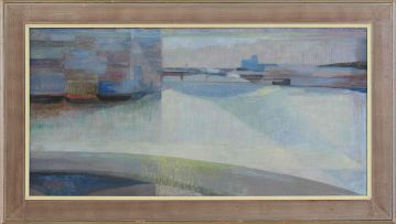 Maud Sumner; Scene with River and Bridge