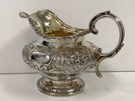 A Victorian silver milk jug, Benjamin Smith, London, 1841