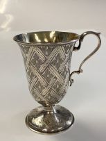 A Victorian silver christening mug, Smith, Nicholson & Co, London, 1861