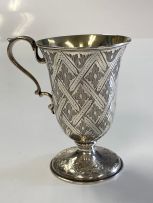 A Victorian silver christening mug, Smith, Nicholson & Co, London, 1861