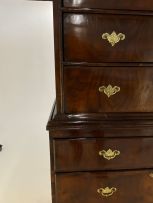 A George III walnut chest-on-chest