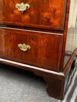 A George III walnut chest-on-chest