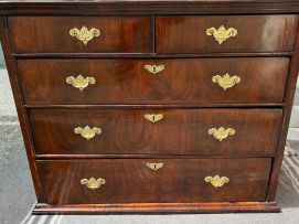 A George III walnut chest-on-chest