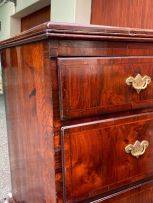 A George III walnut chest-on-chest