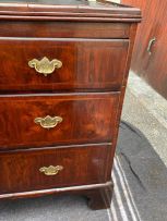 A George III walnut chest-on-chest