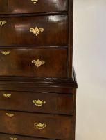 A George III walnut chest-on-chest