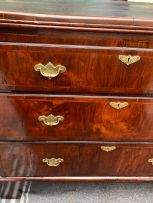 A George III walnut chest-on-chest