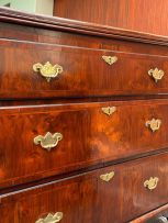 A George III walnut chest-on-chest