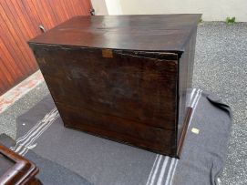 A George III walnut chest-on-chest